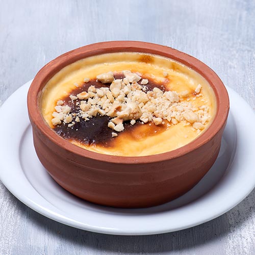 Sütlaç türkischer Milchreis mit karamellisierter Oberfläche im Türkischen Restaurant Groß-Zimmern Köz Grill